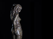 Bronze Sculpture, contemporary nude figure, mortality